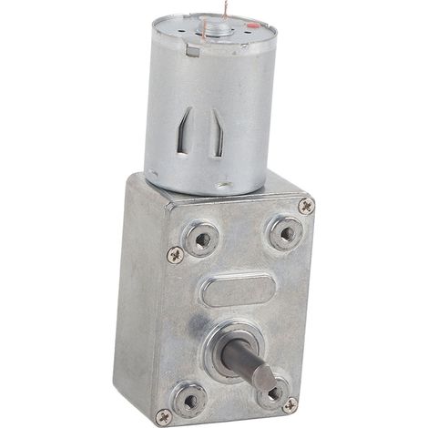 Moteur à engrenages à vis sans fin réversible à couple élevé, 1 pièce, CC 12 V, moteur réducteur (62 tr/min) (1/5)