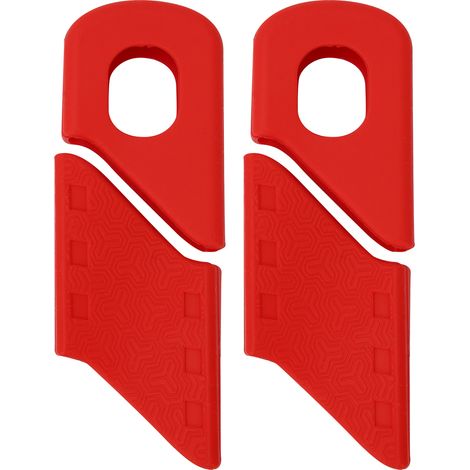 Stück Silikon-Kurbelschutzhüllen für Fahrräder, Armschützer, Fahrradzubehör (Rot) (1/5)