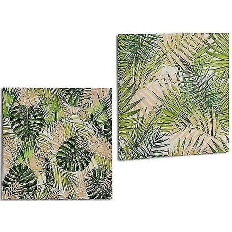 Toile Blad Grn (28 X 28 X 1.5 Cm) (1/4)