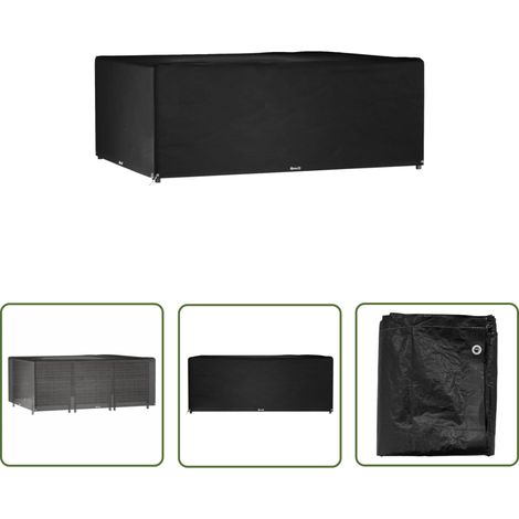 The Living Store Housse de salon de jardin 16œillets 278x204x105cm rectangulaire - Housses De Meubles D'extérieur - Housse De Jardin - Protection Mobilier Extérieur - Housse Rotin - Housse Anti Uv (1/5)