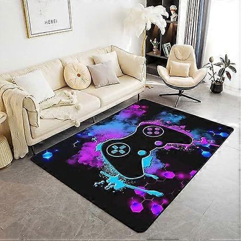 Tapis de jeu pour garçons, style gaming cool, tapis de chambre, déco chambre garçon, jeux vidéo, tapis de chambre ado style 5 (1/5)