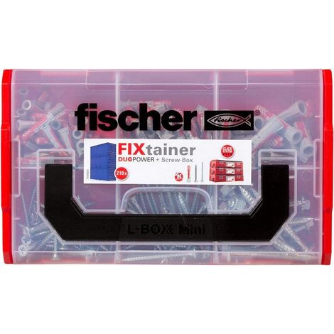 Fischer DUOPOWER kit 210 tacos rojos y grises