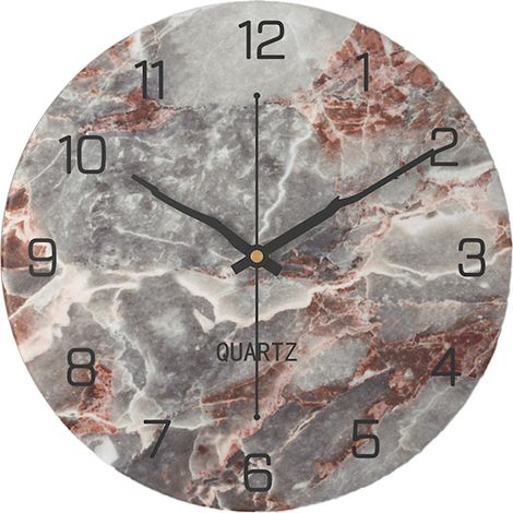 Horloge murale à chiffres romains, silencieuse, sans tic-tac, de haute qualité
