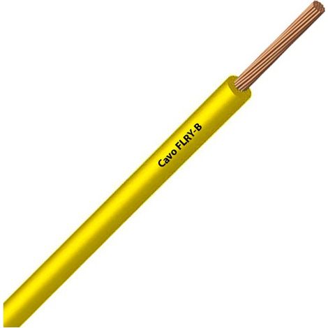 Câble Fil Unipolaire FLRY-B ISO 6722 Classe B Sec. 0,75 mmq jaune