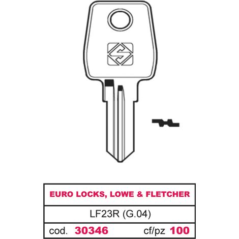 Silca CHIAVE ASC LF23R (G.VAE 0) EURO LOCKS, LOWE & FLETCHER 20.00 pz