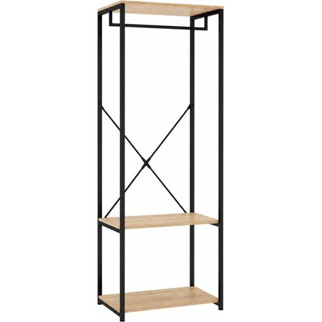Module Dressing Structure Métallique 60 cm Towwer - Naturel / Noir (1/5)