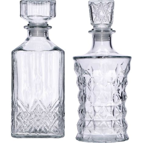 Ad Trend Bottiglia in Vetro Ass. 2 Modelli 800 Ml 9 x 9 Cm H 23 Cm 1 Pz (1/3)