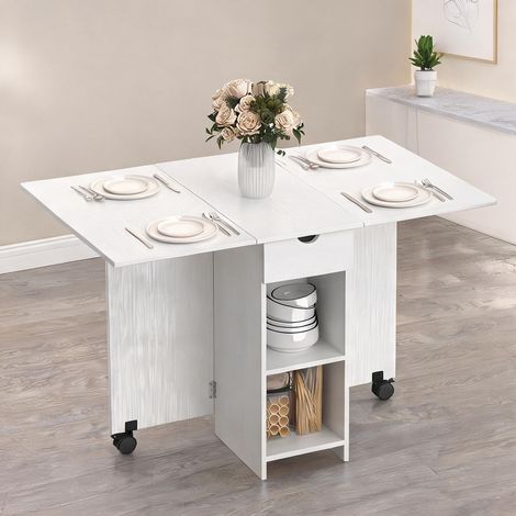 Table de salle à manger réglable de 2 à 4 cm 120 x 72 x 75 cm (1/5)