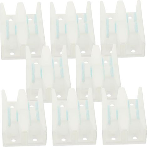 8 pièces guide de sol pour porte en verre, plastique (1/5)
