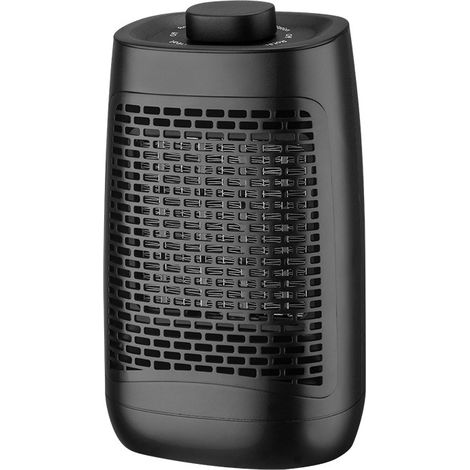 Smart 1500W Ceramic Fan Heater, Electric Fan Heater, Adjustable Thermostat & Timer & LED Indicator, Fast Heating (1500W - Single Button) (1/5)