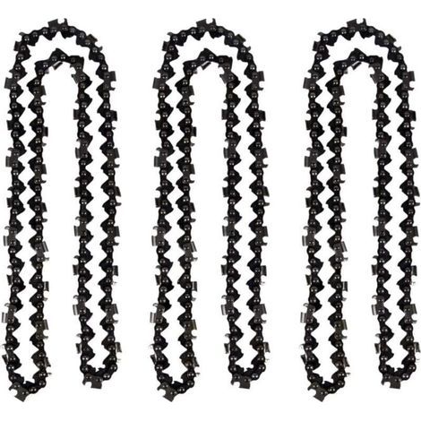 Lot de 3 Chaîne de tronçonneuse de 50 cm 0.325" 1,5 mm 76 maillons d'entraînement - compatible avec Timberpro 62CC, Hyundai et autres (1/4)