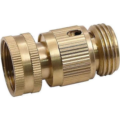 Garden Water Hose Fittings 6 Fittings Euro Brass 3/4 Hose Fittings (1/2)