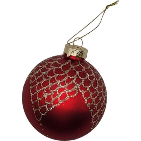 3 boules de Noël en verre