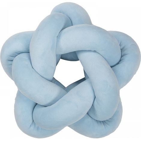 emerald blue 12.59 in 32 cm Handmade Knotted Star Plush Pillow Sofa Soft Lumbar Cushion Stuffed Ball (1/4)