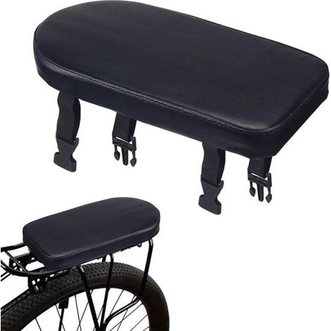 Coussin de selle arrière pour vélo – 30 x 15 cm – Coussin rembourré pour porte-bagages – Selle arrière confortable – Pour VTT et vélo (1/5)