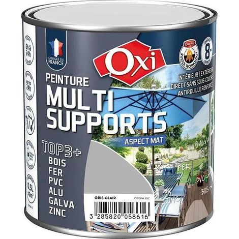 Oxi TOP3+ pittura murale interna grigio chiaro