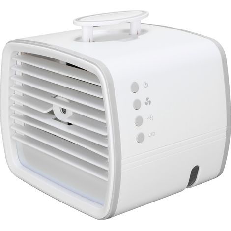 Refroidisseur d'air évaporatif portable ultra-silencieux, mini refroidisseur d'air économe en énergie, procure un rafraîchissement instantané pour les espaces personnels, équipé d'une batterie recharg (1/2)