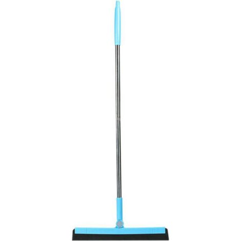 Balai Raclette Sol Caoutchouc Avec Manche, Balai Raclette de Sol Vitre Douche, Raclette Salle de Bain, Balai-Éponge lame remplaçable raclette,brosse d'essuie-glace Enlever Effectif L’eau,Cheveux (1/5)