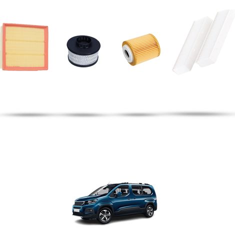 Kit tagliando 4 filtri compatibile con Peugeot Rifter (K9) 1.5 BlueHDI 55kw Dal 2018 (1/5)