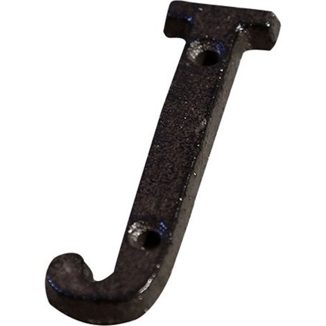 Plaque de maison métallique en fonte 100% - Ensemble 1 plaque + 2 vis - Dimensions 7.5 x 4.5 cm - Style antique et résistant - Lettres A-Z et chiffres 0-9 (1/5)