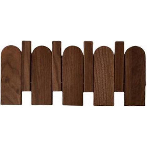 Wandgarderobe aus Holz mit verdecktem Zierhaken, Kleiderständer, Hutablage, Schlüsselhalter, Wohnzimmermöbel C (1/5)