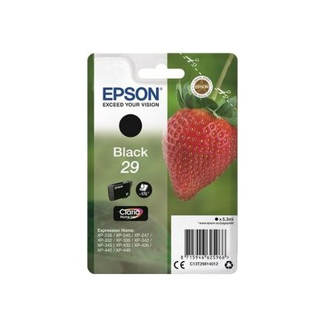 Epson Strawberry Singlepack Black 29 Claria Home Ink (1/5)