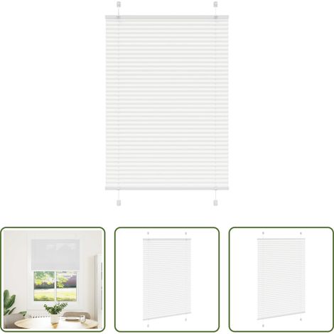 Sichtschutz - Plissee Weiß 95x150 cm Stoffbreite 94,4 cm Polyester (1/5)