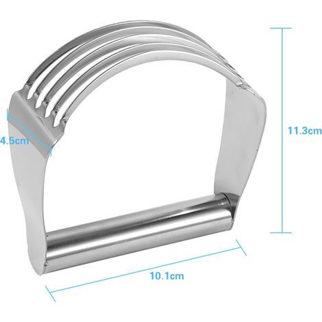 Neuer Küchenhelfer aus Edelstahl: Teigschneider, Mixer, Schneebesen, Handbackform (1/4)