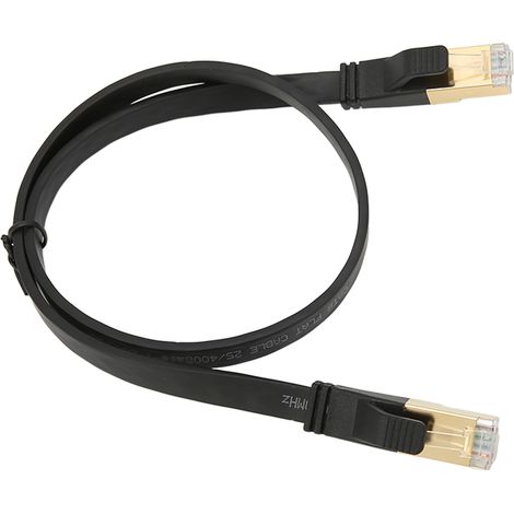 Câble Ethernet Cat 8 40Gbps 2000MHz RJ45 0.5m pour PS5, Routeur et Gaming (1/5)