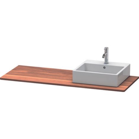 Duravit XSQUARE consolle in legno massello 20x1400x550mm con taglio dritto in noce massello (1/3)
