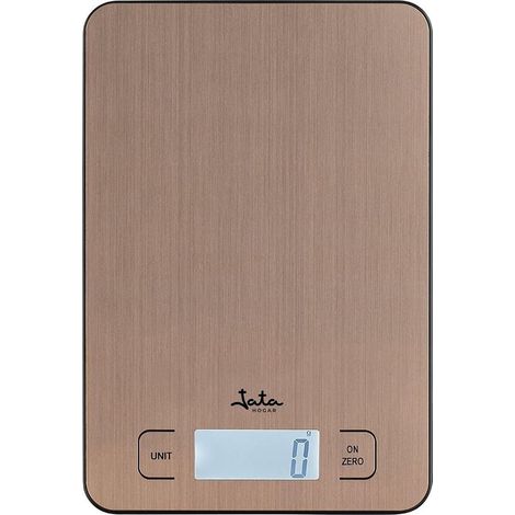 Báscula de cocina digital JATA HOGAR HBAL1300, de acero inoxidable, hasta 10 kg. Alta precisión. Analiza los valores nutricional (1/5)