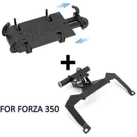 Für Honda Forza 350, Forza 125, Forza 350 Motorrad 2020, 2022, 2022 Front-Handyhalterung mit GPS-Navigations-Kennzeichenhalterung – AB (1/5)