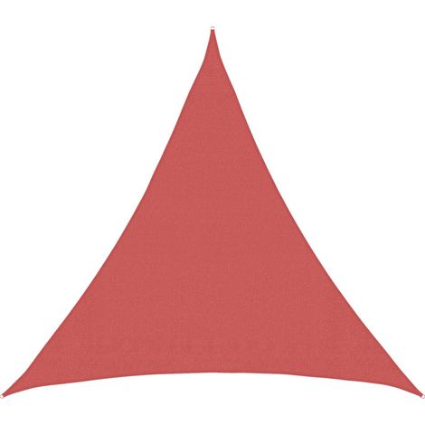 Voile d'ombre 2 x 2 x 2 m HDPE Triangulaire Terre cuite