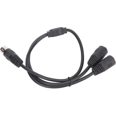6-poliges DIN-Stecker-auf-2-Buchsen-Splitterkabel, multifunktional, 0,5 Meter