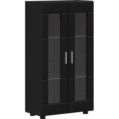 Aparador FLORIN Negro 55,5 x 29 x 100 cm Madera de ingeniería vidaXL