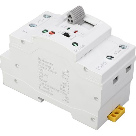 Commutateur de transfert automatique de secours 2P 63A, inverseur de source ATS 220V à commutation en millisecondes (1/5)