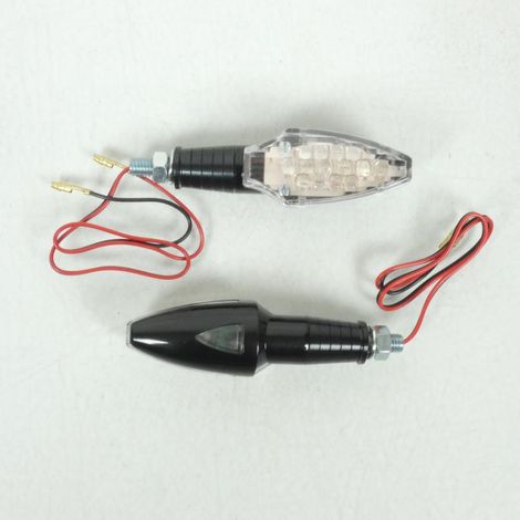 Paar Blinker Led 12V 0.7W schwarz für Motorrad Yamaha R016 N Neu (1/5)