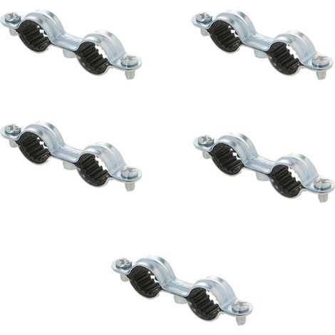 5 colliers isophonique double M7 x 150 pour tube Ø18 - Arcanaute (1/2)