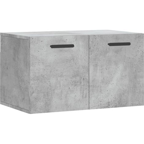 Maison Exclusive - Mobile a Parete Grigio Cemento 60x36,5x35 cm Legno Multistrato