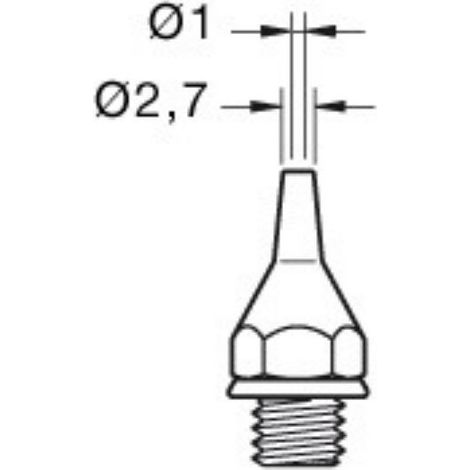 Pointe à dessouder 20DE 2,7mm pour DST JBC 0320500 (1/2)
