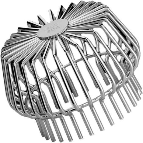 Filtre pour gouttière en forme de crapaud – Grille anti-feuilles, filet filtrant pour eaux pluviales, protection efficace contre les feuilles mortes, en acier inoxydable, débit optimal, convient aux t (1/5)