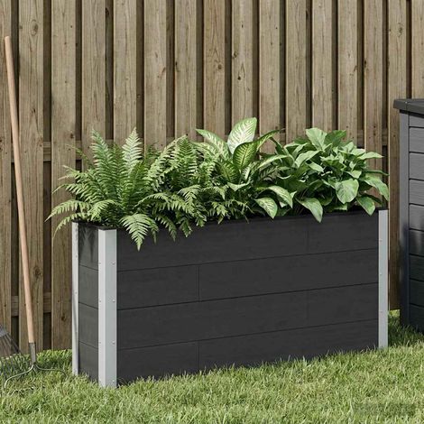 Teenpull – Hochbeet Schwarz 150 x 30 x 72 cm (1/5)