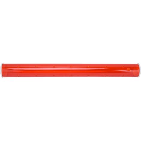 Mangeoire à oiseaux tubulaire longue, rouge transparente, pour l'extérieur et le jardin. (1/5)