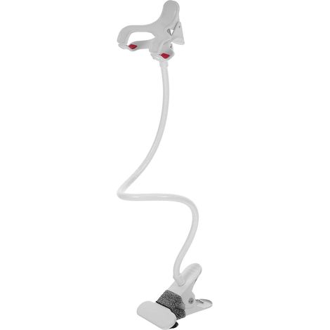 Support de Téléphone de Chevet en Alliage Pince Flexible et Bras Long, Fixation Sécurisée pour Smartphone, pour Bureau et Tête de Lit (1/5)