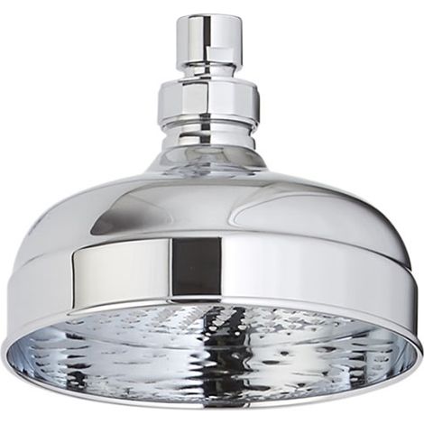 Milano Elizabeth Round Rainfall Shower Head - 155mm Chrome (Fixed)