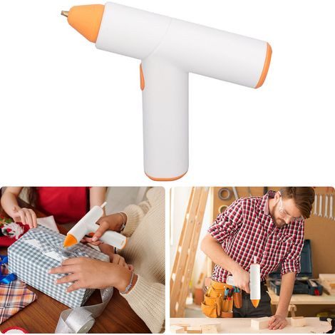 Pistolet à colle thermofusible, colle pour étudiants, travaux manuels, chauffage simple, bâtons de colle domestiques, bandes de colle à l'eau, forte adhérence. (1/5)