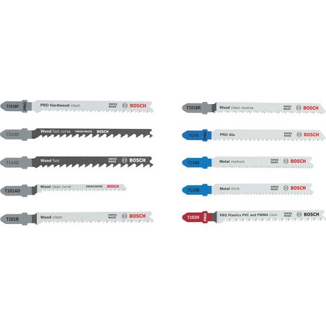 Bosch Jigsaw/reciprocating saw blades, sets Multi Material Jigsaw Blade Set, 10 pcs 2607012073