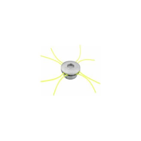 Aluminium Tête de débroussailleuse Aluminium Fils Tête Coupe-Bordure 4 Lignes Universel Tete Debroussailleuse pour Jardin,Pelouse,Patio,72 x 44.5 mm-Crezuo