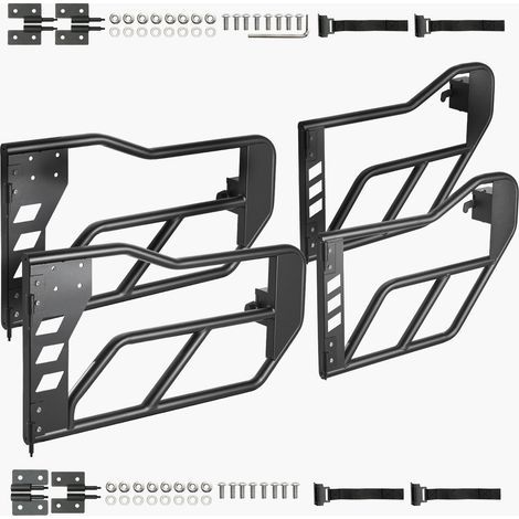 Mophorn Jeep Tube Doors, 4-Door, Adventure Design Tubular Door with Durable Hinges & OE Latch, Doors with Rubber Pads & Reinforced Steel Frame, Compatible with 2007-2018 Jeep Wrangler JK (1/5)