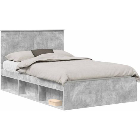 Bed Frame with Headboard Concerte 120 x 190 cm Solid Pine Wood vidaXL